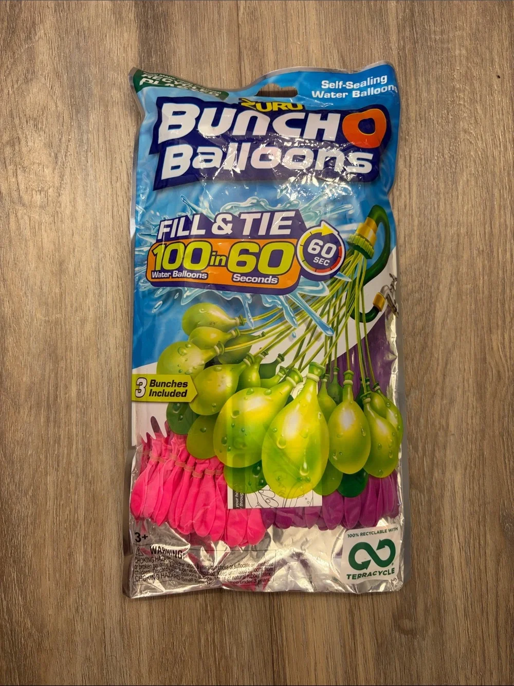 Bunch O Balloons Pink, White & Purple 100 Rapid-Filling Water Balloons